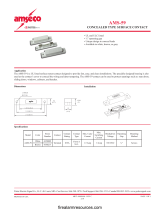 Potter AMS-59 Concealed Type Surface Contact Owner's manual