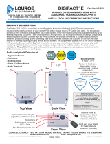 Louroe Electronics DigiFact® E Operating instructions