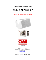 OWI AMP04TRP Self Amplified Trumpet Speakers User manual