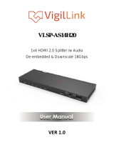 VigilLink VLSP-AS14H20 1×4 HDMI 2.0 Splitter User manual