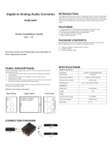 Value Audio Converter - Digital to Analogue User manual