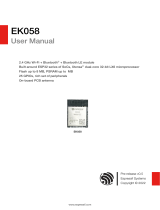 Espressif EK058 2.4 GHz Wi­Fi Bluetooth LE Module User manual