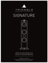 Triangle SIGNATURE HiFi Floor Standing Speaker User manual