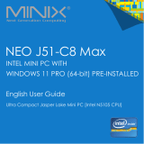Minix NEO J51-C8 Max Mini-PC 8GB-512GB Windows 11 Pro User guide