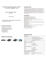 Roline Audio/Video System, HDMI, via Cat.6A, 4K@60Hz, 30m/45m User manual
