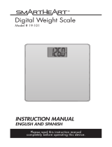 smartheart 19-101 Digital Weight Scale User manual