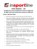 inSPORTline Electronics Power Bank inSPORTline PowerTen II 10,000 mAh User manual