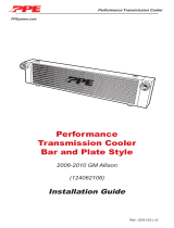 PPE 124062106 Performance Transmission Cooler Bar and Plate Style Installation guide
