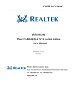 Realtek RTL8852B M.2 1216 Combo Module User manual