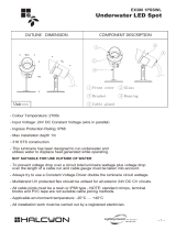Halcyon EX380 1PSSWL Underwater LED Spot User manual
