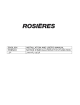ROSIERES RCH6CX-ALG/1 User manual