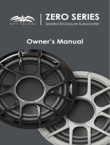 Wet Sounds ZERO 10 ZERO Series Sealed Enclosure Subwoofer Owner's manual
