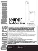 WaterGroup 80155330 89 Single Media Tank Owner's manual