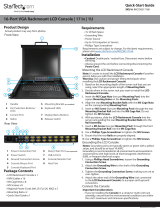 StarTechRKCONS1716K 16-Port VGA Rackmount LCD Console