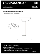 Better Bathrooms 25896 Wall Hung and Pedestal Basin User manual
