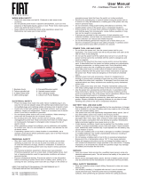 Fiat F2 Cordless Power Drill 21V User manual