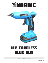 Nordic GG-L0118 18V Cordless Glue Gun User manual