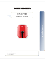 Heinner HAF-1250DRD Hot Air Fryer User manual