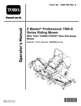 Toro 7500-D Series 144 in. (366 cm) 44 HP 1568cc Diesel Rear Discharge User manual