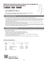 Qlight SED Bulb Revolving Warning Light and Electric Horn Combination User manual
