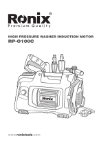 Ronix RP-O100C High Pressure Washer Induction Motor User manual