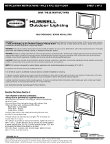 Hubbell Outdoor Lighting RFL2/RFL3 Installation guide
