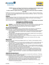 PCORE Electric Installation and Use of PCORE Test Terminals (B-30756 Operating instructions