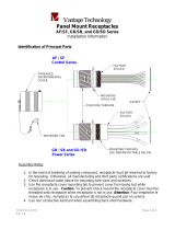 Vantage Technologies AF/SF, GB/GD, & SB/SD Series Panel Mount Receptacles Installation guide