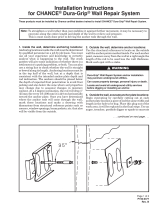 CHANCE Dura-Grip Wall Repair System (P150-0377) Installation guide