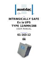 Austdac 61-163-12-xx30-06 INTRINSICALLY-SAFE-Ex-ia-UPS-TYPE-12 NMH 288 Installation guide
