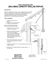 Gleason Reel 150 & 300 lb. capacity Swing Stop Kit Installation guide