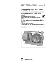 Electric Controller & Mfg. (EC&M) DC Magnetic Drum Brake - Class 5010-22, 8 to 23in Type F Installation guide