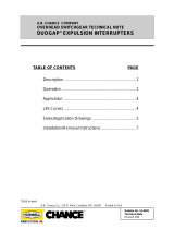 AB AmpsOverhead Switchgear Technical Note: DUOGAP Expulsion Interrupters (14-9405)