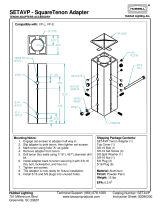 Security Lighting Square Tenon Adapter Installation guide