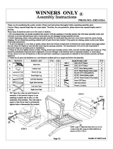 Winners Only DK3450A Assembly Instructions