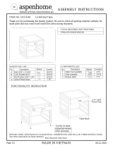 aspenhome I215-9140 Assembly Instructions