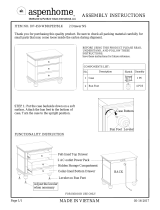 aspenhome I07-450-WBR Assembly Instructions