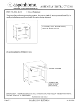 aspenhome I262-451N Assembly Instructions