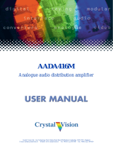Crystal Vision AADA416M User manual