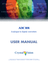 Crystal Vision ADC104F User manual