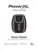 PowerXL HF Series VORTEX Air Fryer Owner's manual
