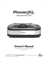 PowerXL PG-1500FDR Smokeless Grill Plus Owner's manual