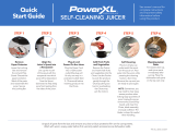 PowerXL Self-Cleaning Juicer Plus User guide