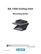 Skov DA 1540 ceiling inlet Mounting Guide