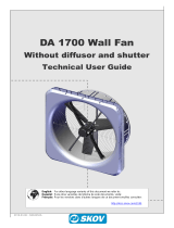 Skov DA 1700 Wall Fan wo/Diffusor and Shutter Technical User Guide