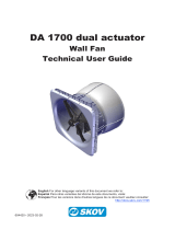 Skov DA 1700 dual actuator wall fans Technical User Guide