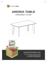 FURNITUREBOX Andria Dining Table Assembly Instruction Manual