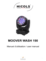 Nicols MOOVER WASH 190 Owner's manual