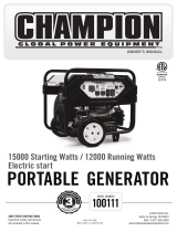 Champion Power Equipment 100111 User manual