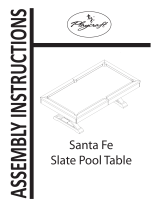 Playcraft Santa Fe 8' Pool Table Assembly Manual